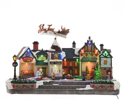 kaemingk-led-winter-street-scene
