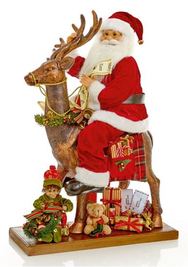 premier-traditional-santa-on-reindeer-scene