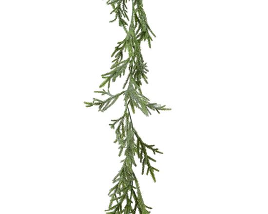 kaemingk-frosted-garland-green