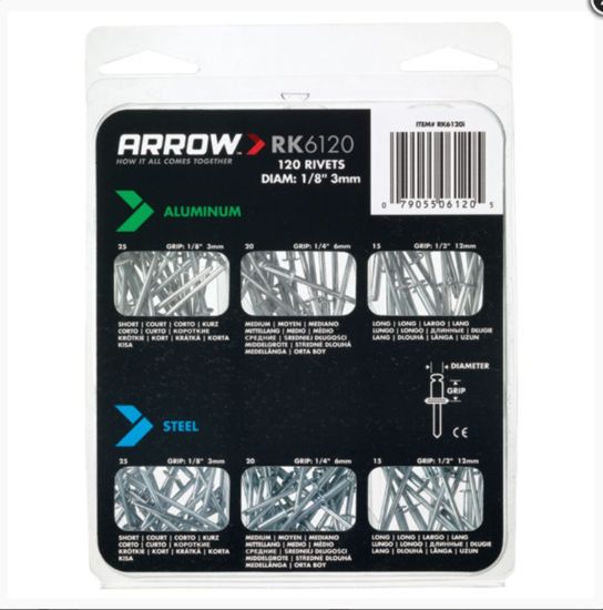 arrow-assorted-rivets-pack-120