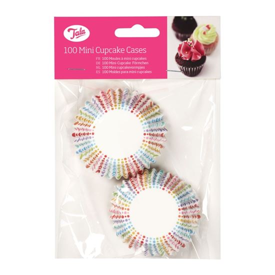 tala-rainbow-dotty-mini-cupcake-cases