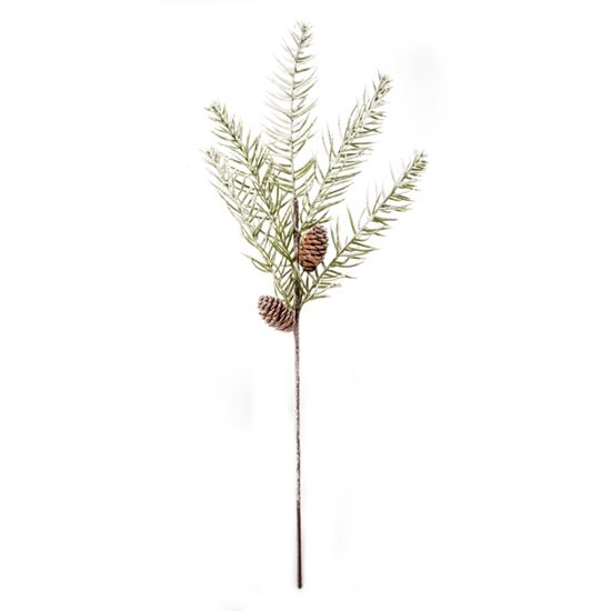 premier-fine-leaf-flocked-spray-cones