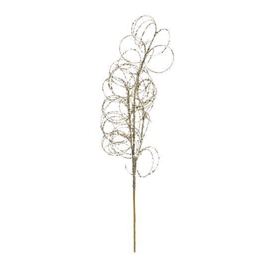 premier-champagne-gold-glitter-curly-stem