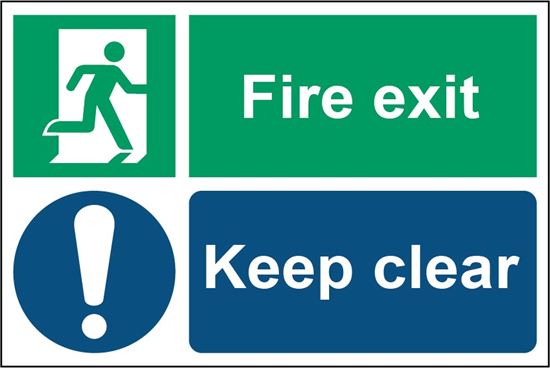 smiths-architectural-fire-exit-keep-clear-sign