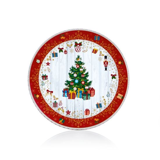 premier-red-with-christmas-border-charger-plate