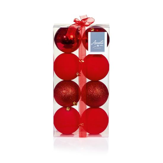 premier-red-flock--shiny-glitter-baubles