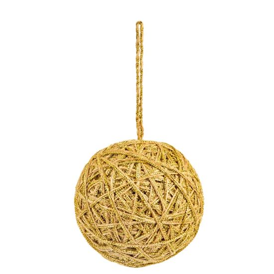 premier-gold-jute-ball-with-glitter-hanging-decoration