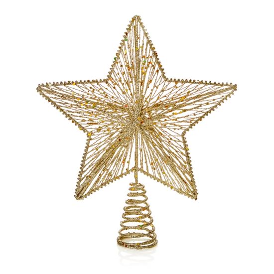 premier-gold-glitter-star-tree-topper