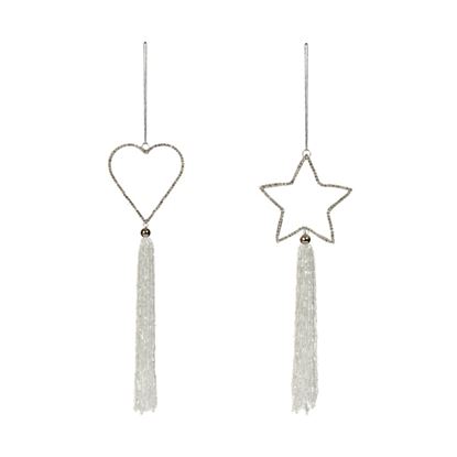 premier-silver-beaded-tassel-hanging-decoration