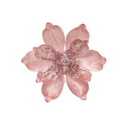 premier-pink-velvet-magnolia-clip-on