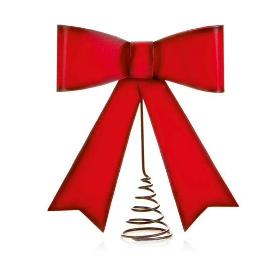 premier-red-metal-bow-tree-topper