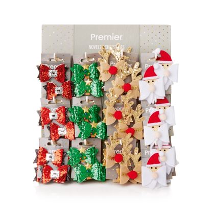 premier-2-piece-christmas-bow-clips